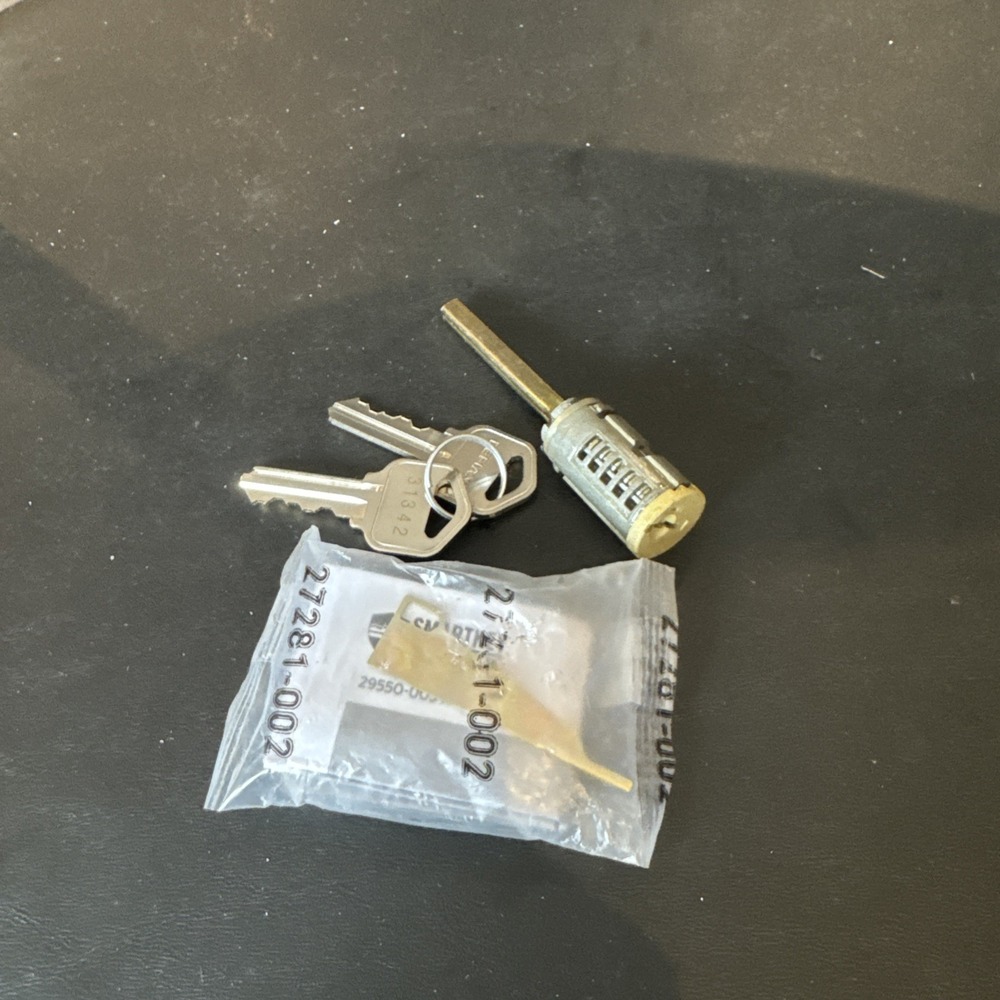 Kwikset SmartKey Deadbolt Cylinder Replacement Part With Reset Tool brass